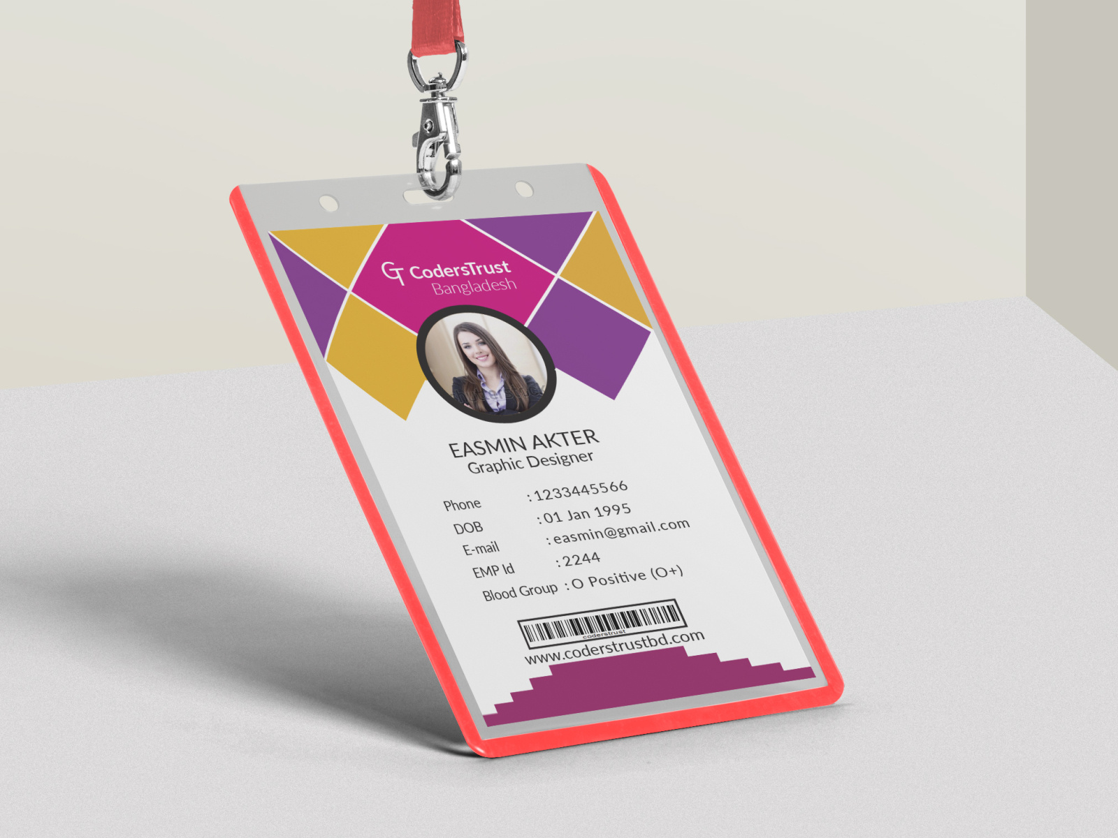 Illustrator Id Card Template